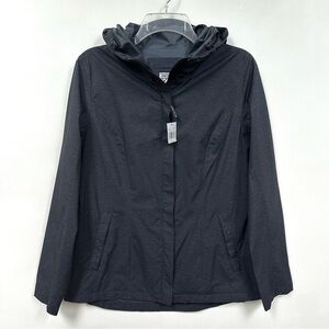 32 Degrees Fitted Rain Jacket • Waterproof UPF 30+• Black Heather • Women’s M